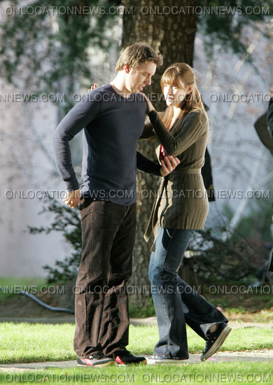 On the set with Dax Shepard, February 2nd 2007