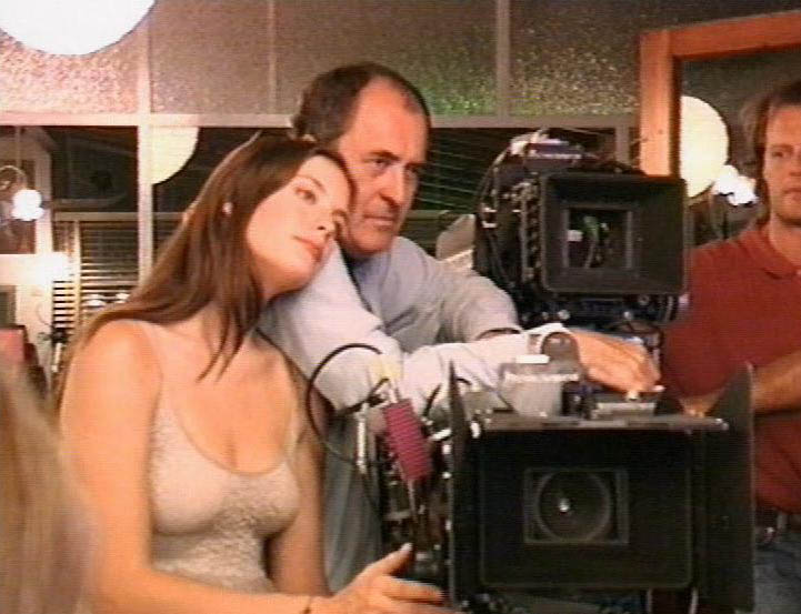 On the set - with Bernardo Bertolucci