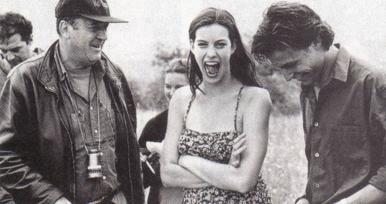 On the set - with Bernardo Bertolucci