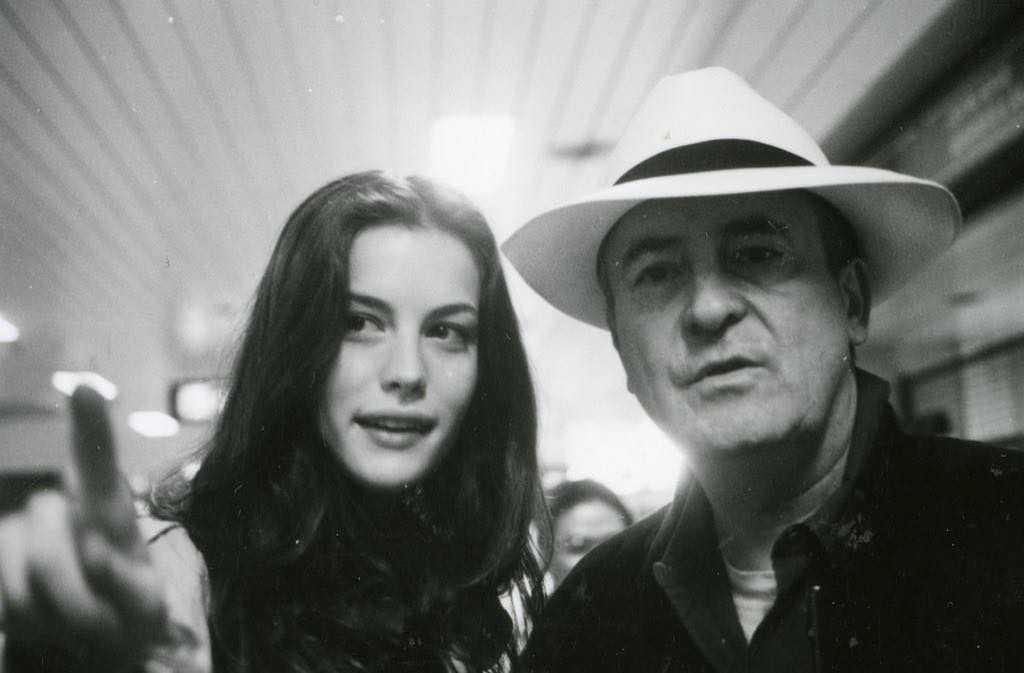 On the set - with Bernardo Bertolucci