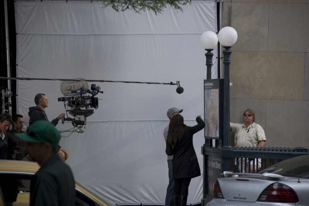 On the set with Edward Norton, October 2nd 2007