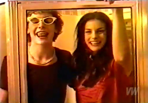 with Ethan Embry - taken from 'Empire Records' set