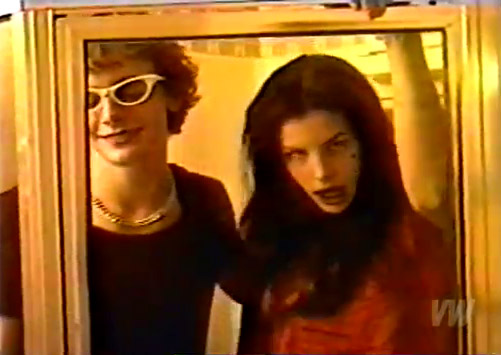 with Ethan Embry - taken from 'Empire Records' set