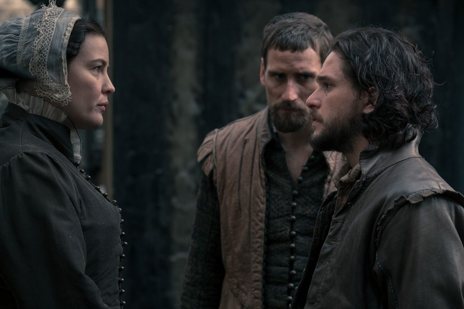 with Tom Cullen and Kit Harington