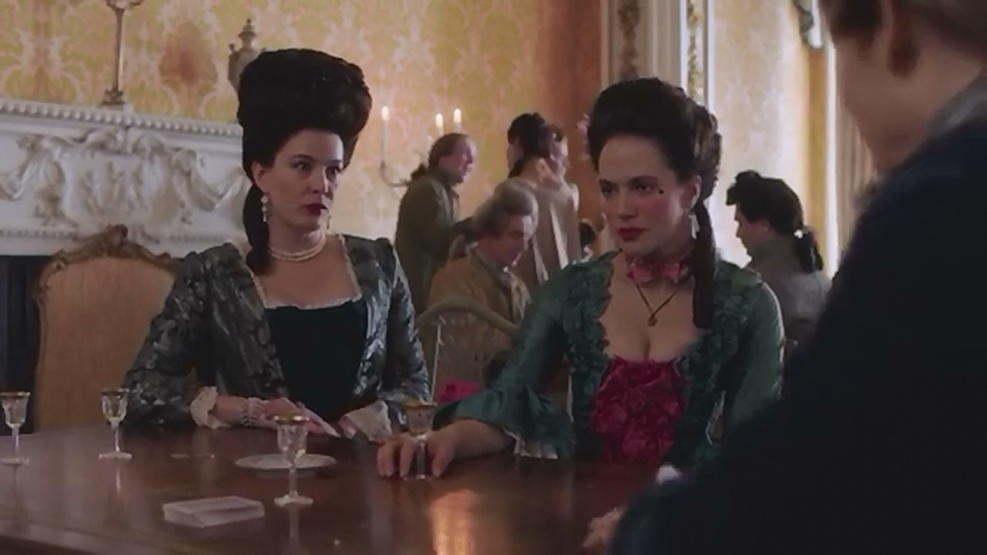 with Jessica Brown Findlay