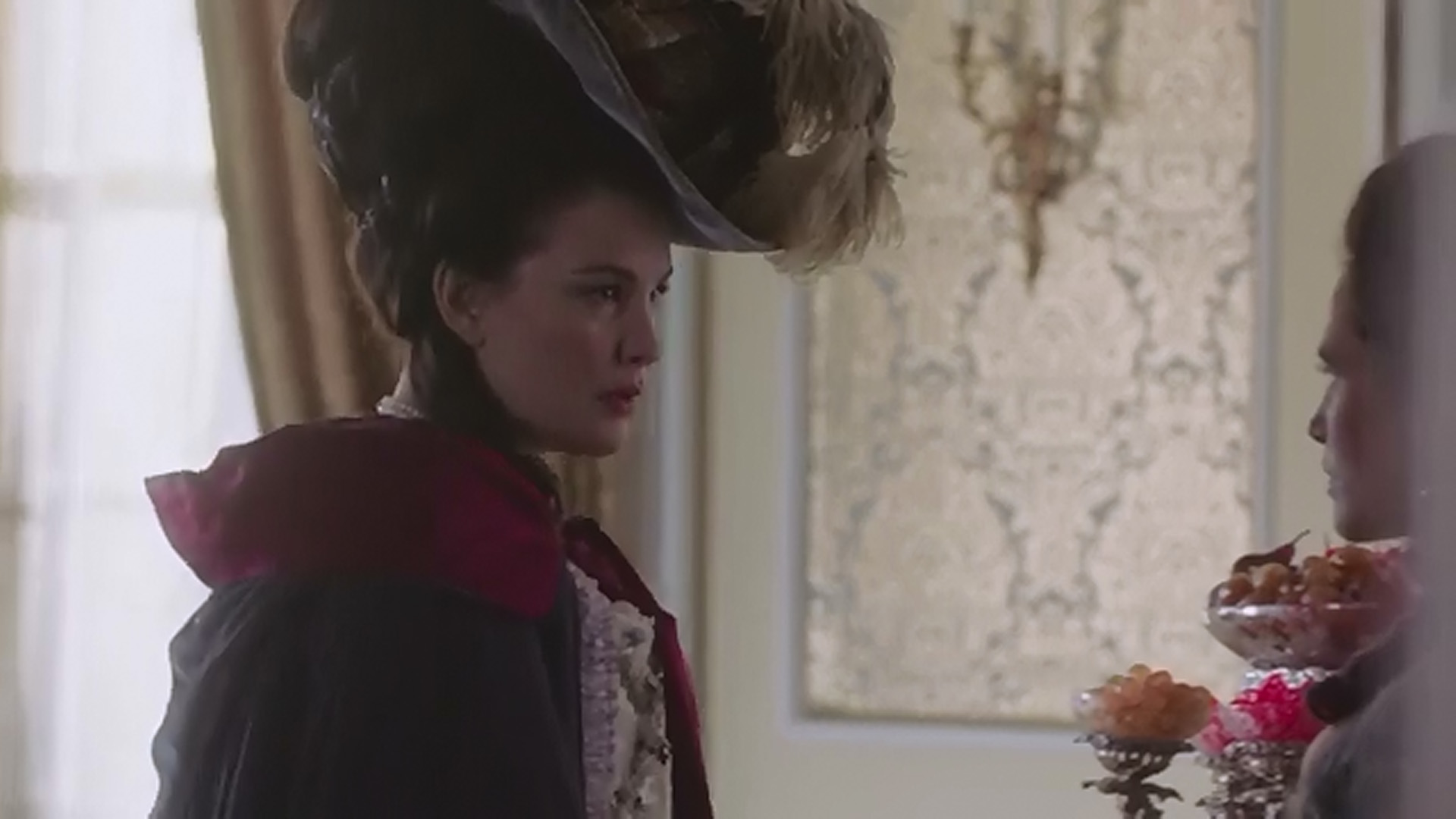 with Jessica Brown Findlay