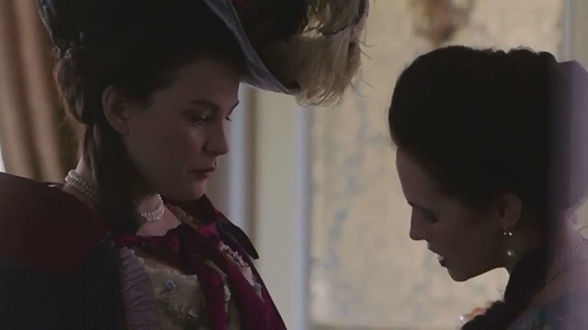 with Jessica Brown Findlay