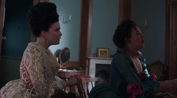with Jessica Brown Findlay