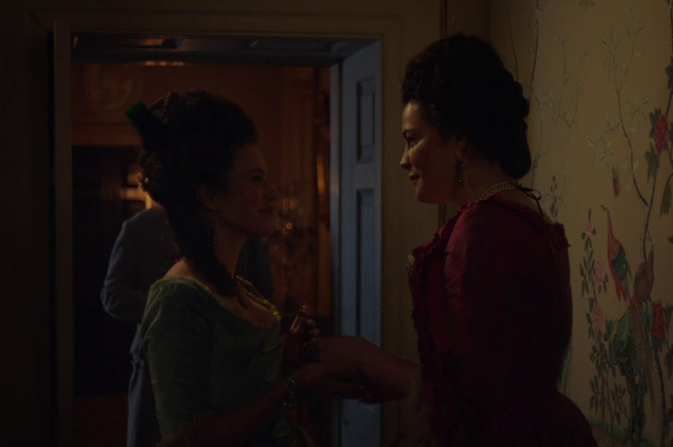 with Jessica Brown Findlay