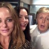 with Stella and Paul McCartney, from Liv's Instagram