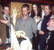 with LOTR cast - celebrating Dominic Monaghan's birthday