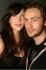 with husband Royston Langdon - at Launch party of Burberry Brit fragrance, New York, September 18th 2003