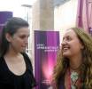with journalist Elena SolinÃ­s (Photo courtesy of Elena SolinÃ­s)