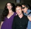 with husband Royston Langdon and Mick Rock