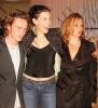 with fiance Royston Langdon and Stella Mccartney -  at Stella's store opening, September 20th, 2002