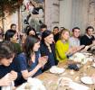 with Theo Wenner, Tabitha Simmons, Jessica Hart and Stavros Niarchos