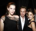 with husband Royston Langdon and Drew Barrymore