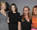 with Claudia Schiffer, John Galliano and Eva Mendes