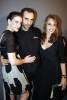 with Riccardo Tisci and sister Chelsea Tyler