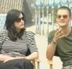 with Orlando Bloom, Cannes 2001