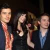 with Orlando Bloom and Elijah Wood - at The Fellowship Of The Ring LA's Premiere