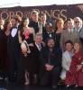 with LOTR cast and crew