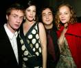 with fiance Royston Langdon, Sean Lennon and Bijou Phillips
