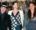 with fiance Royston Langdon and sister Mia Tyler