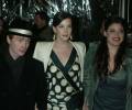 with fiance Royston Langdon and sister Mia Tyler