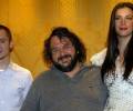 with Elijah Wood and Peter Jackson