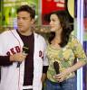 with Ben Affleck - at MTV TRL, March 8th 2004