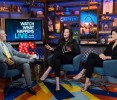 with Andy Cohen and Neve Campbell