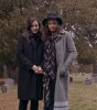 Liv and Steven visit their ancestors graves in Schuylerville cemetery