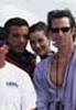 Armageddon cast - on the set
