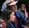 On the set - with Bernardo Bertolucci