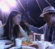 On the set - with Bernardo Bertolucci
