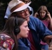 On the set - with Bernardo Bertolucci