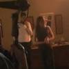 On the set - with director Bryan Bertino