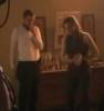On the set - with director Bryan Bertino