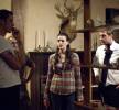 On the set - with director Bryan Bertino and Scott Speedman