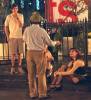 with Woody Allen and Lukas Haas - at 'Everyone Says I Love You' filming (was cut from the movie eventually), 1996